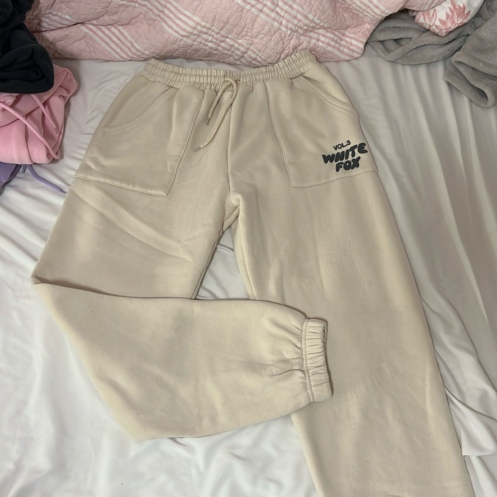 White Fox Sweatpants